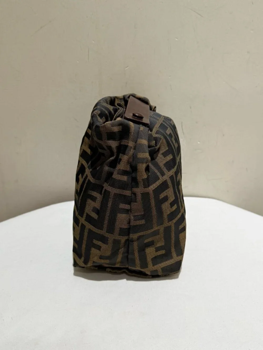 Fendi Zucca FF Vintage Monogram Canvas Vanity Pouch